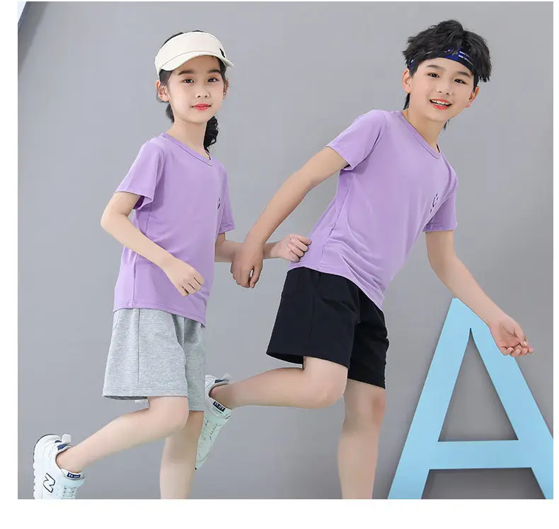 Children's Pink T-Shirt Set for Boys Girls Medium Large — feature 16
