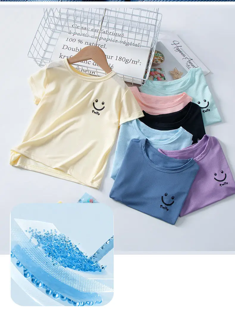 Children's Pink T-Shirt Set for Boys Girls Medium Large — feature 9