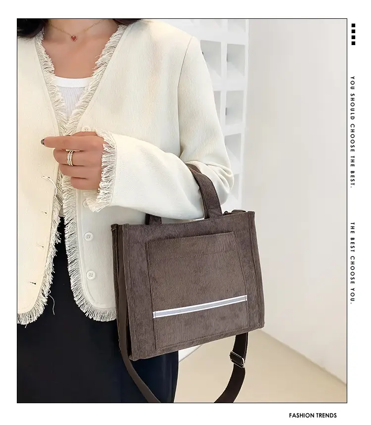 Women's Corduroy Shoulder Bags 2023 New Collection — feature 1