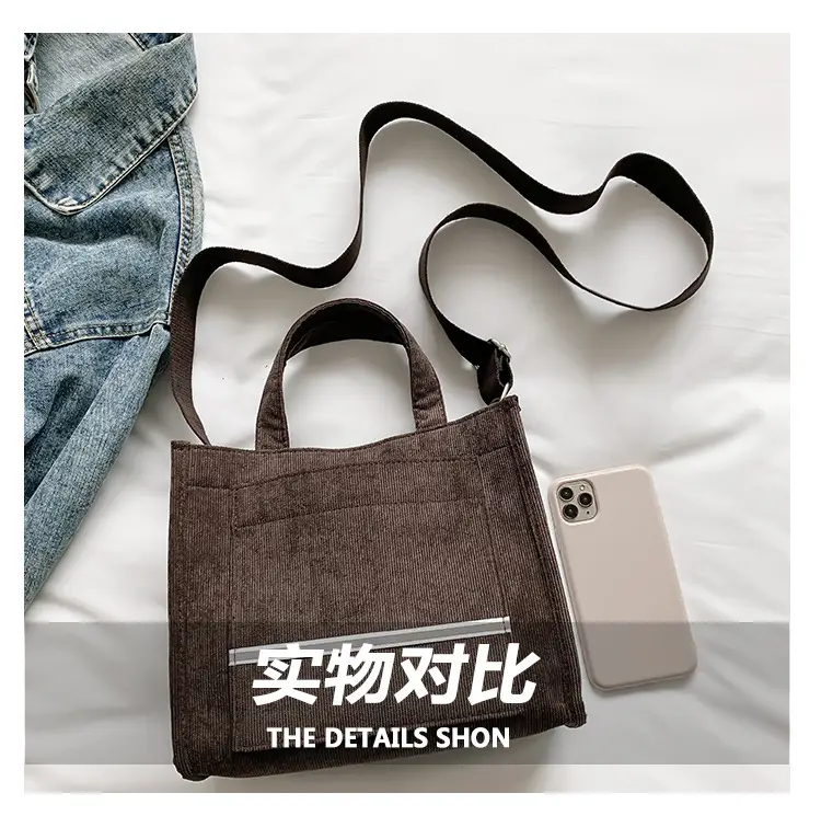 Women's Corduroy Shoulder Bags 2023 New Collection — feature 6