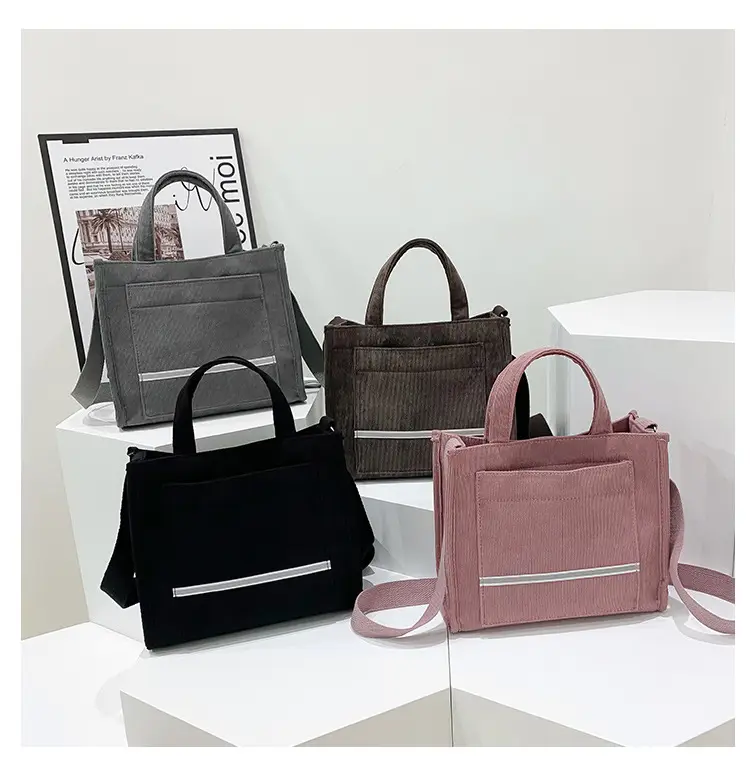 Women's Corduroy Shoulder Bags 2023 New Collection — feature 8