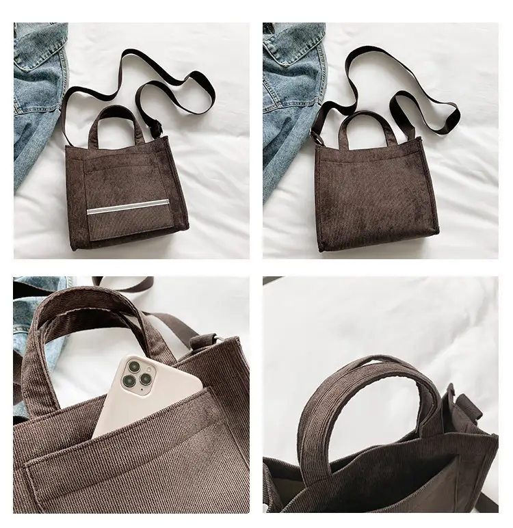 Women's Corduroy Shoulder Bags 2023 New Collection — feature 9