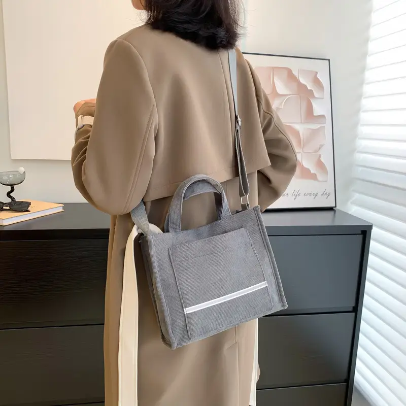 Women's Corduroy Shoulder Bags 2023 New Collection - Image 2