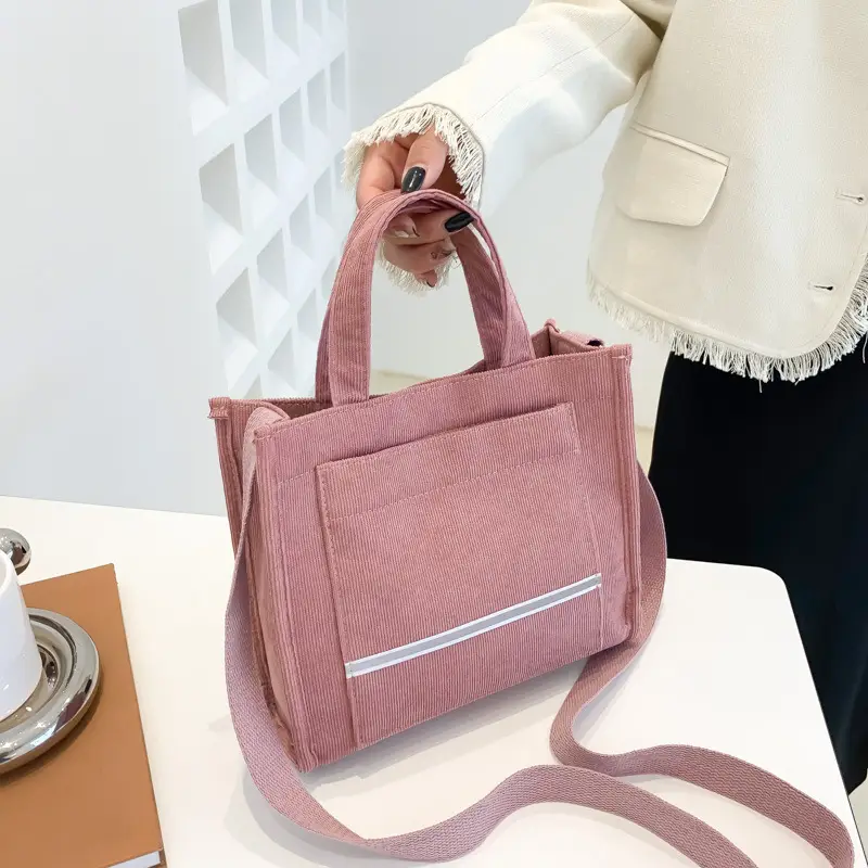 Women's Corduroy Shoulder Bags 2023 New Collection - Image 4