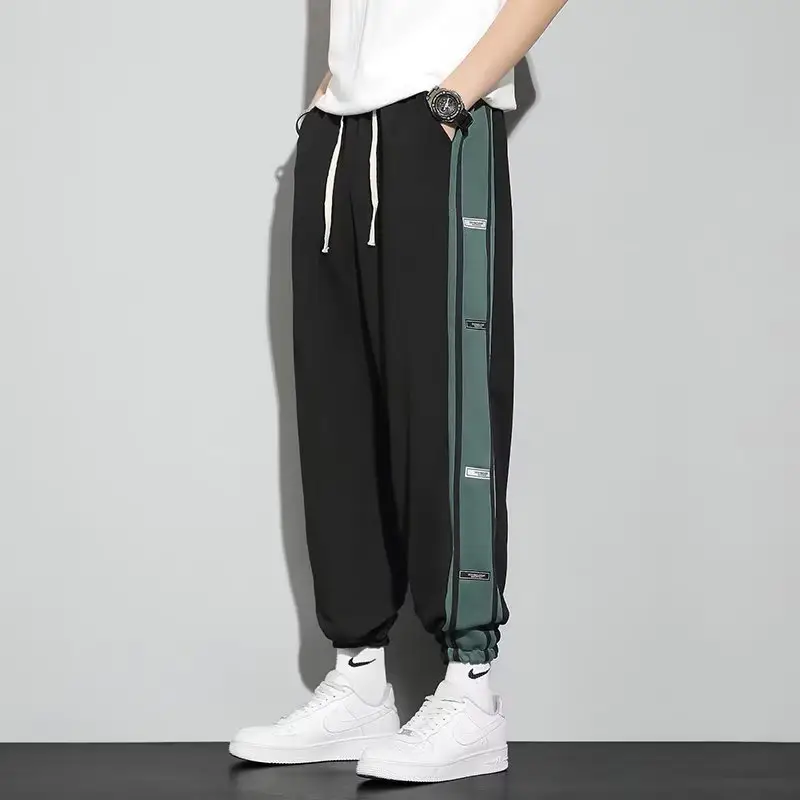 Men's Winter Warm Striped Sweatpants Slim Fit - Image 12