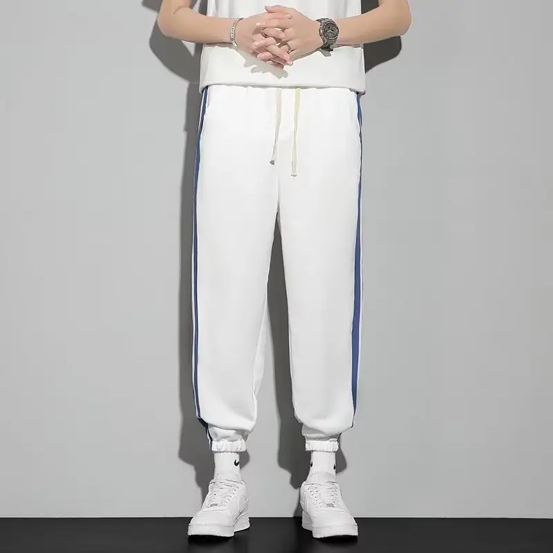 Men's Winter Warm Striped Sweatpants Slim Fit - Image 14