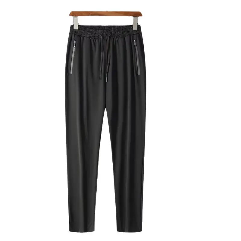 Men Grey Stretch Slim Fit Sports Pants - Image 13