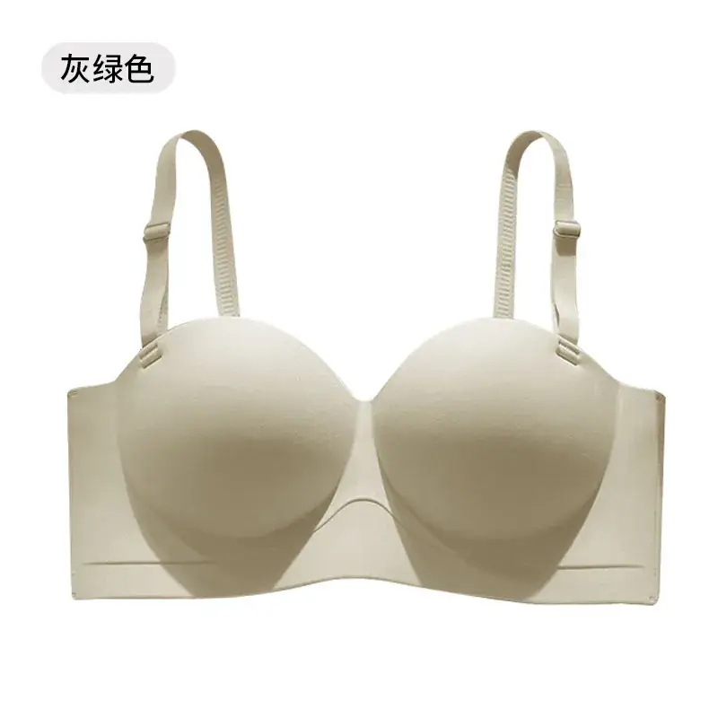 Strapless Seamless Bra for Small Busts with Gathers & Support - Image 2