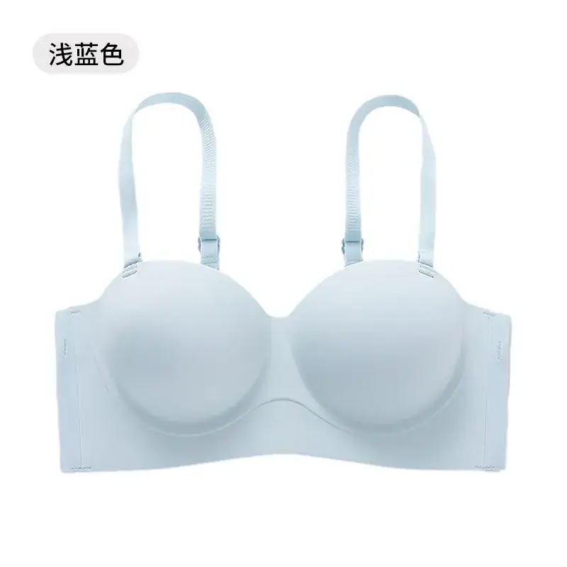 Strapless Seamless Bra for Small Busts with Gathers & Support - Image 3