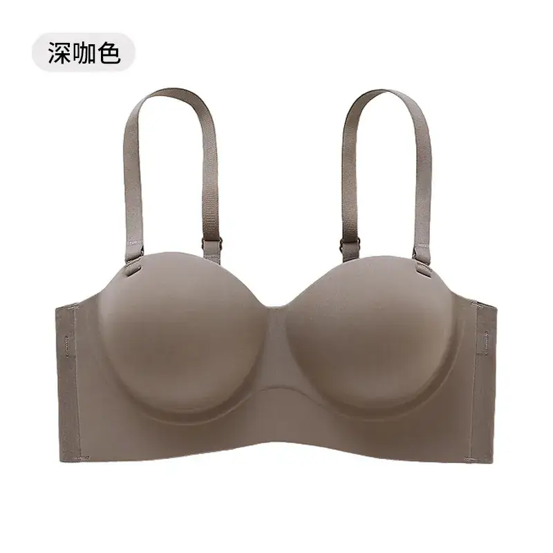 Strapless Seamless Bra for Small Busts with Gathers & Support - Image 6
