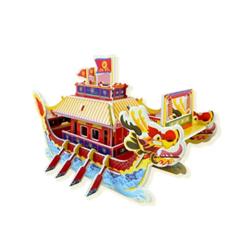 Dragon Boat 3D Puzzle Toy for Kids Educational Craft - Image 11