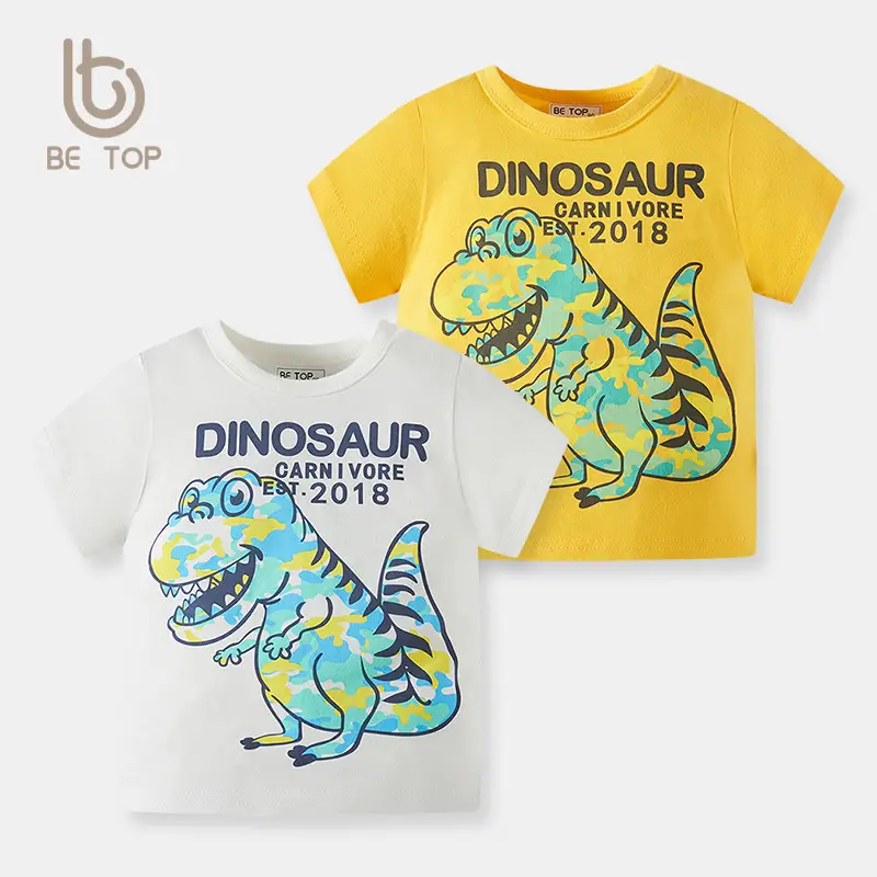 Dinosaur Pure Cotton Boys T-Shirt 2026 Summer - Image 3
