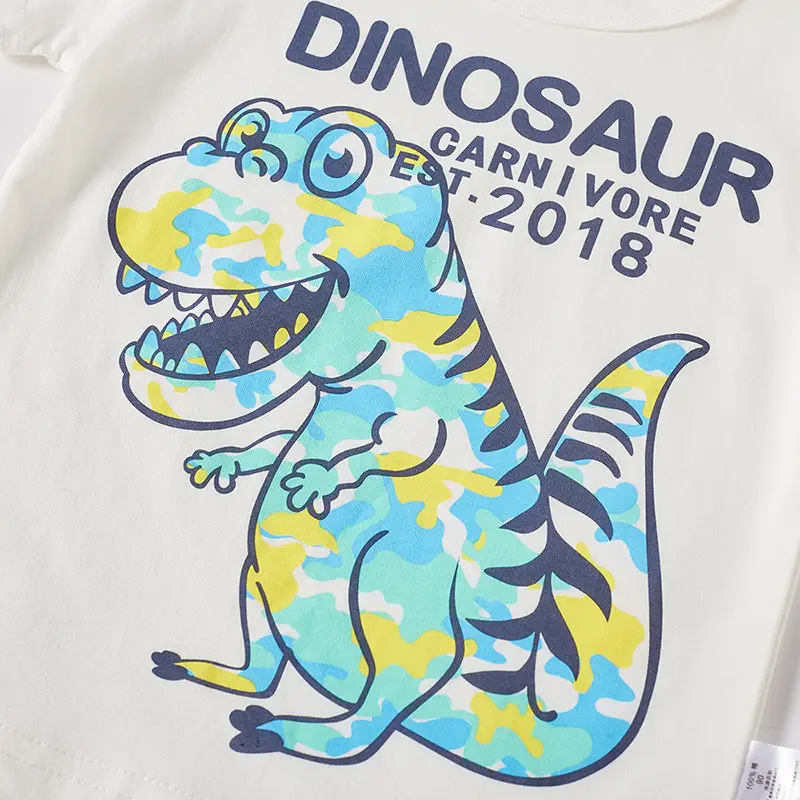 Dinosaur Pure Cotton Boys T-Shirt 2026 Summer - Image 4