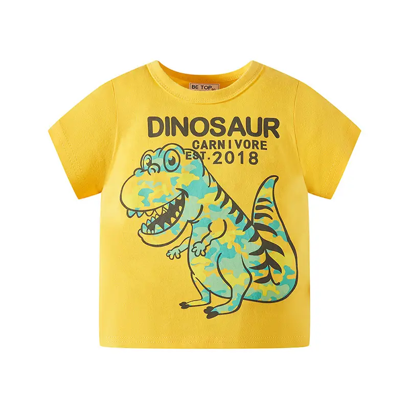 Dinosaur Pure Cotton Boys T-Shirt 2026 Summer - Image 2