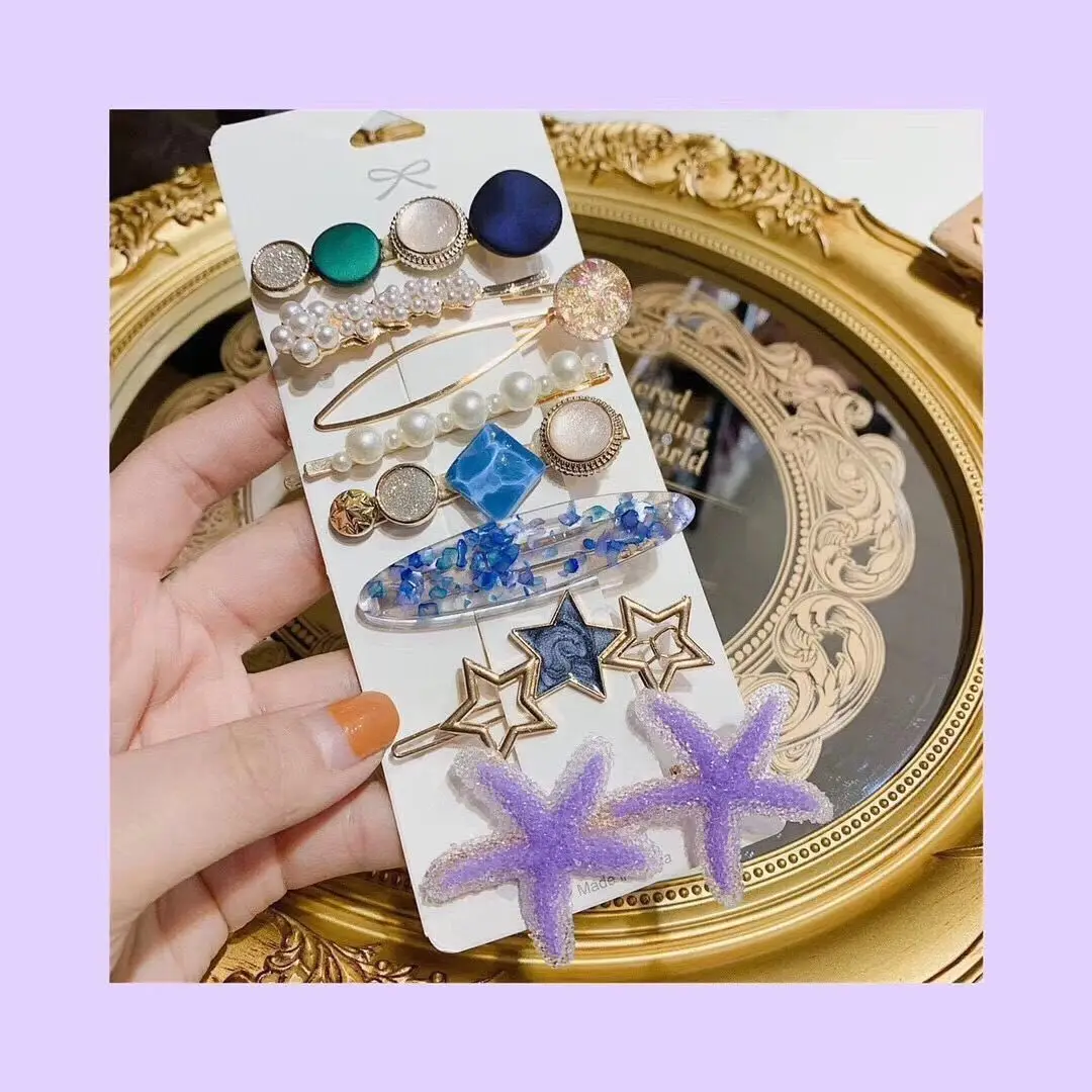 Chanel Style Pearl Feather Hairpin for Women