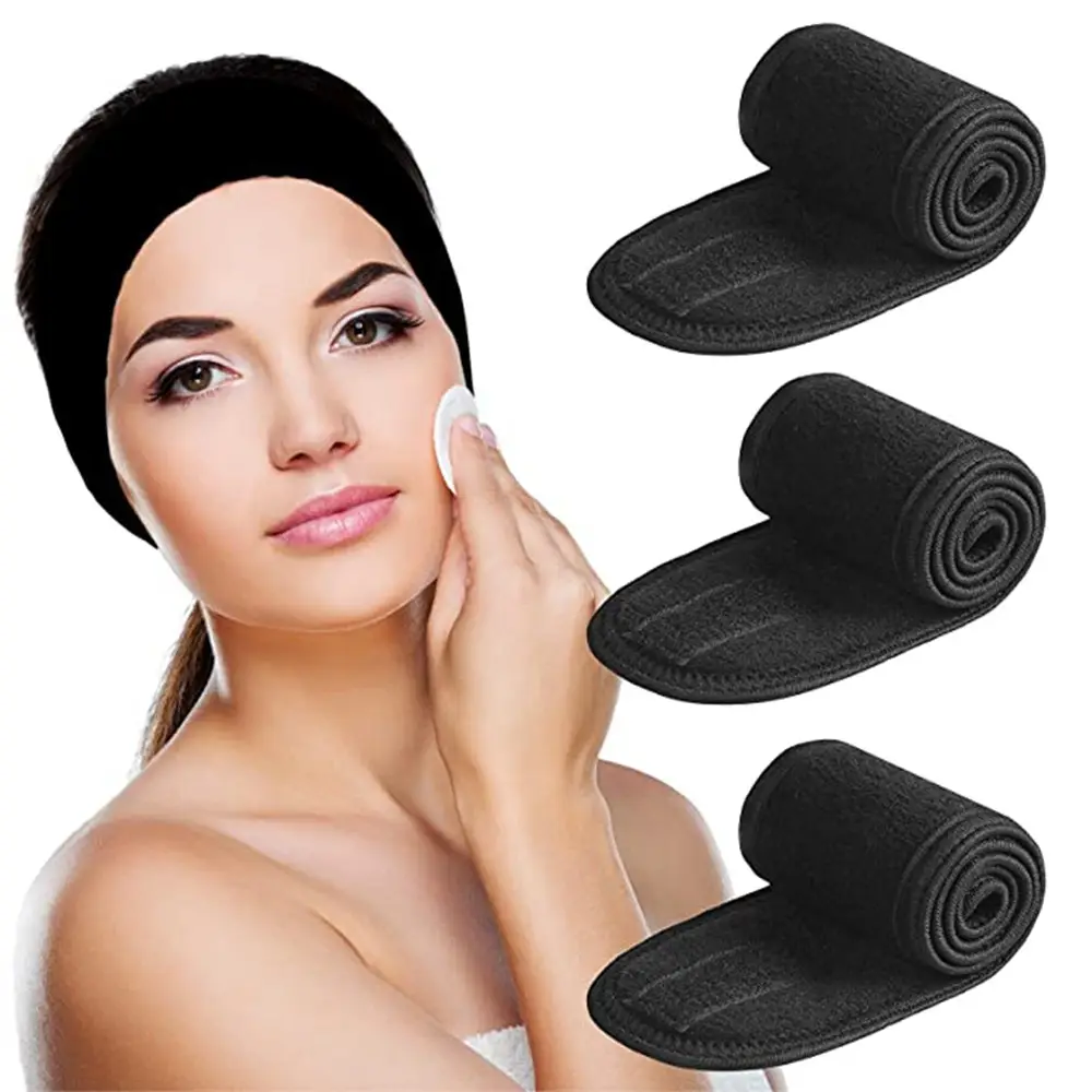 Thickened Velcro Headband Set for Sports Yoga Makeup Accessory - Image 2