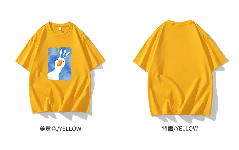 NASA Printed Yellow T-Shirt for Women Loose Cotton 2023 — feature 11