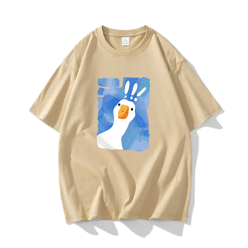 NASA Printed Yellow T-Shirt for Women Loose Cotton 2023