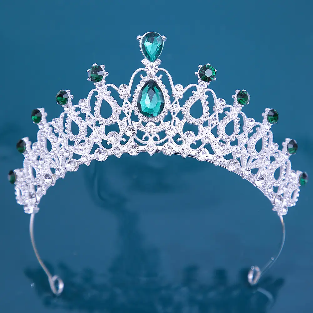 Crystal Bridal Crown Headdress for Women - Image 2
