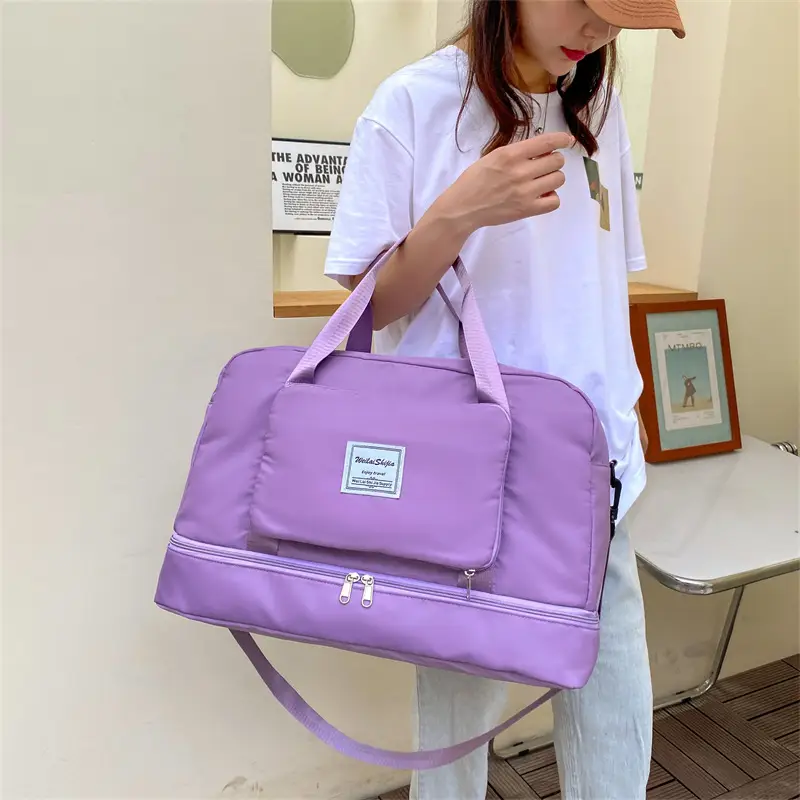 Foldable Travel Bag Blue Large Capacity Foldable Storage — feature 23