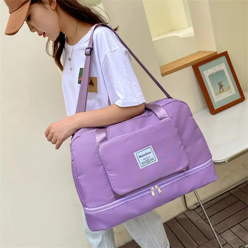 Foldable Travel Bag Blue Large Capacity Foldable Storage — feature 25