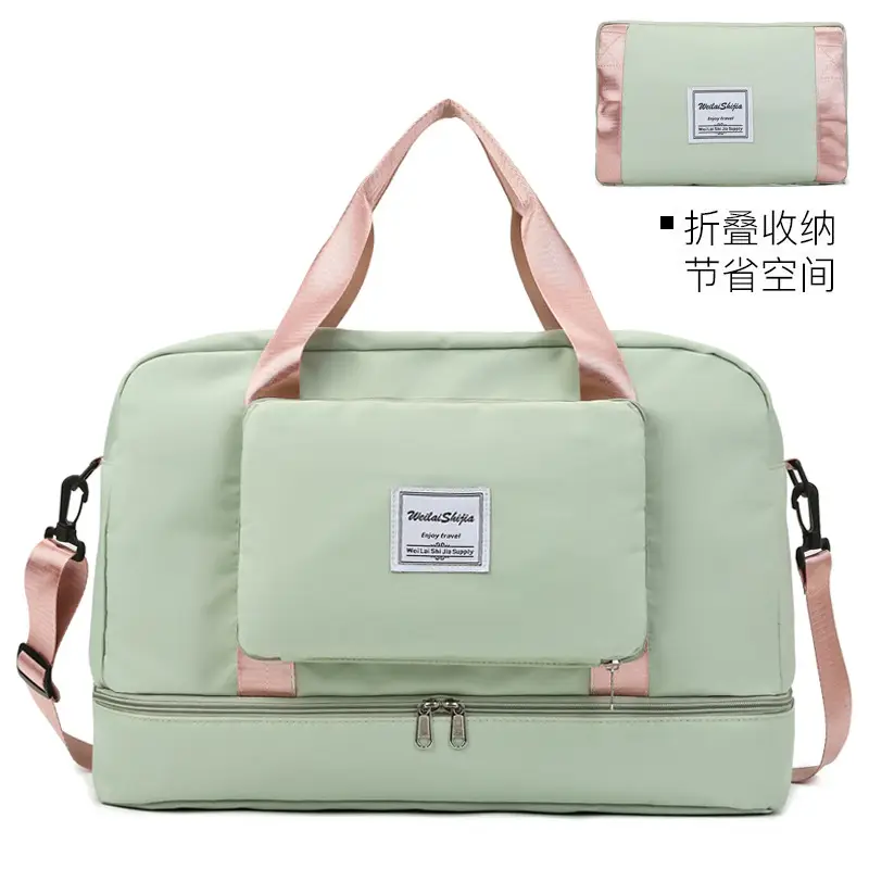 Foldable Travel Bag Blue Large Capacity Foldable Storage - Image 2