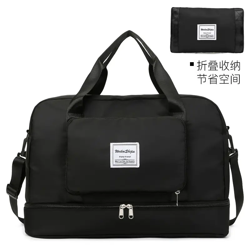 Foldable Travel Bag Blue Large Capacity Foldable Storage - Image 3