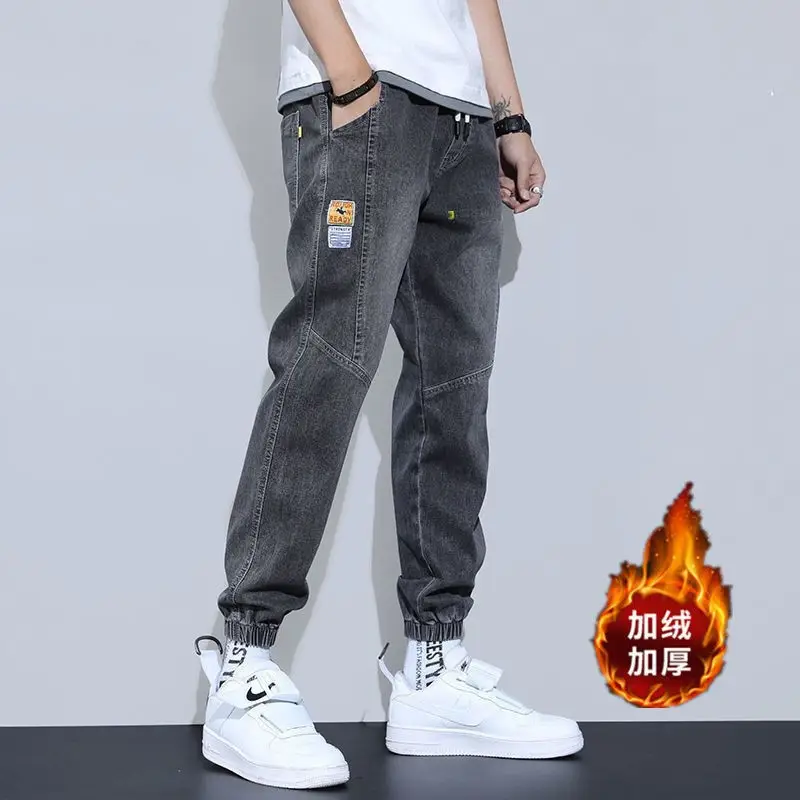 Light Denim Ankle-Tied Pants for Boys 2023 Black - Image 4