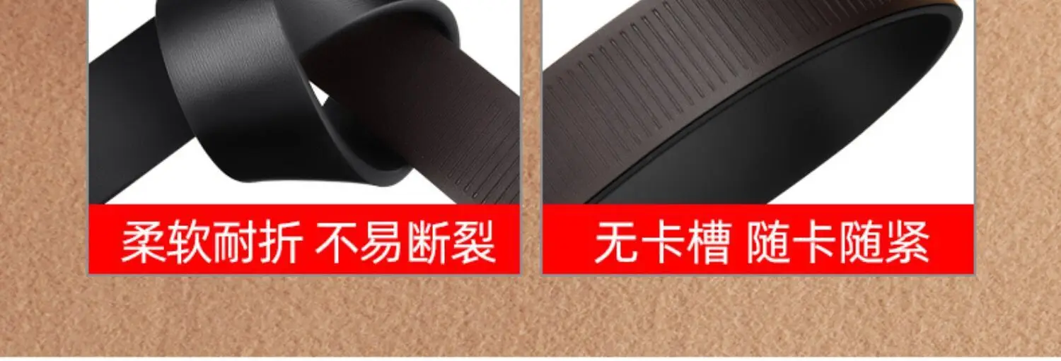 Men's Black Genuine Leather Belt with Automatic Buckle β feature 8