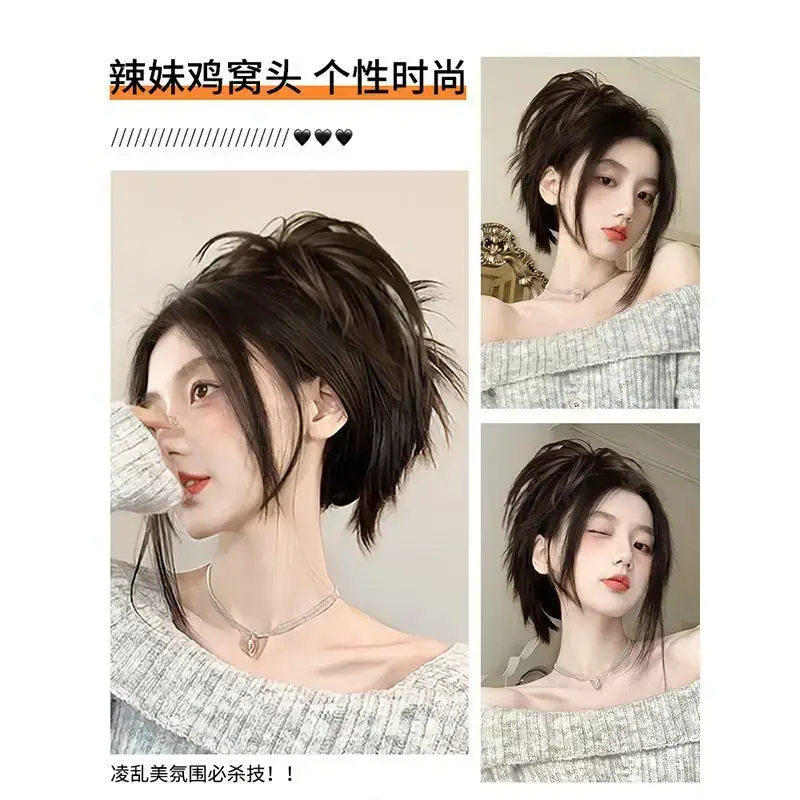 Natural Fluffy Hair Clip for Women Brown - Image 7