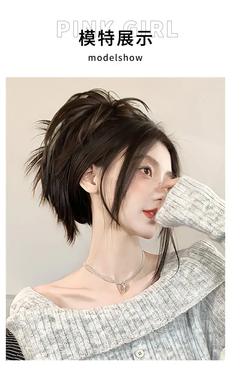 Natural Fluffy Hair Clip for Women Brown — feature 7