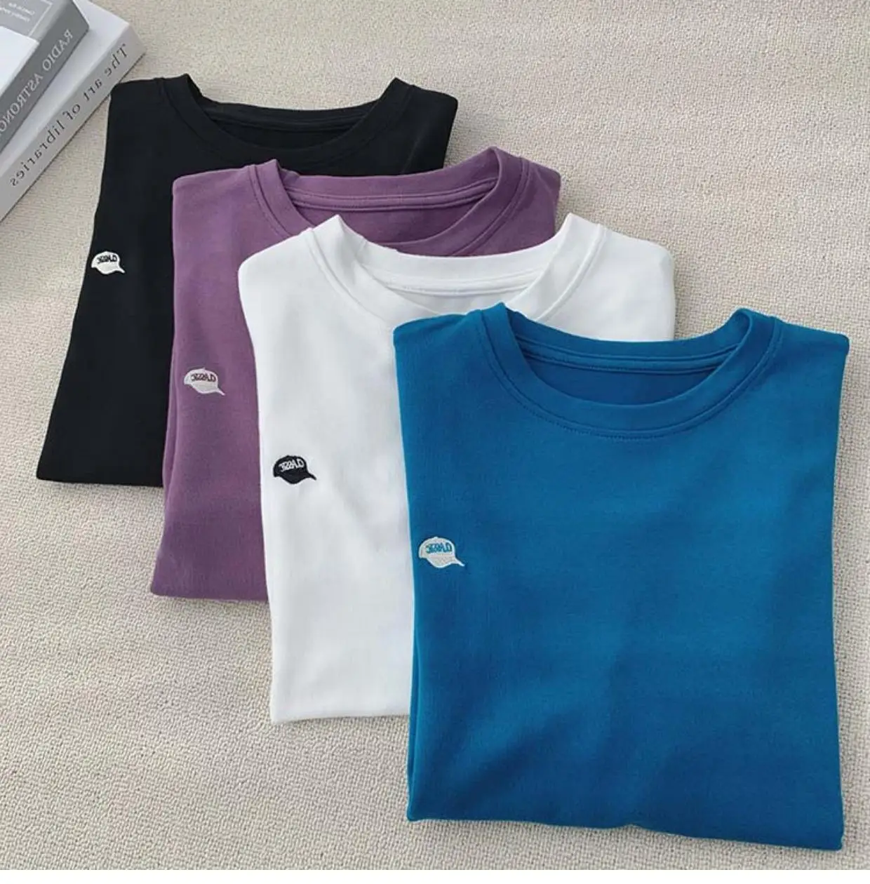Women Light Grey Short Sleeve T-Shirt Summer 2025 — feature 1