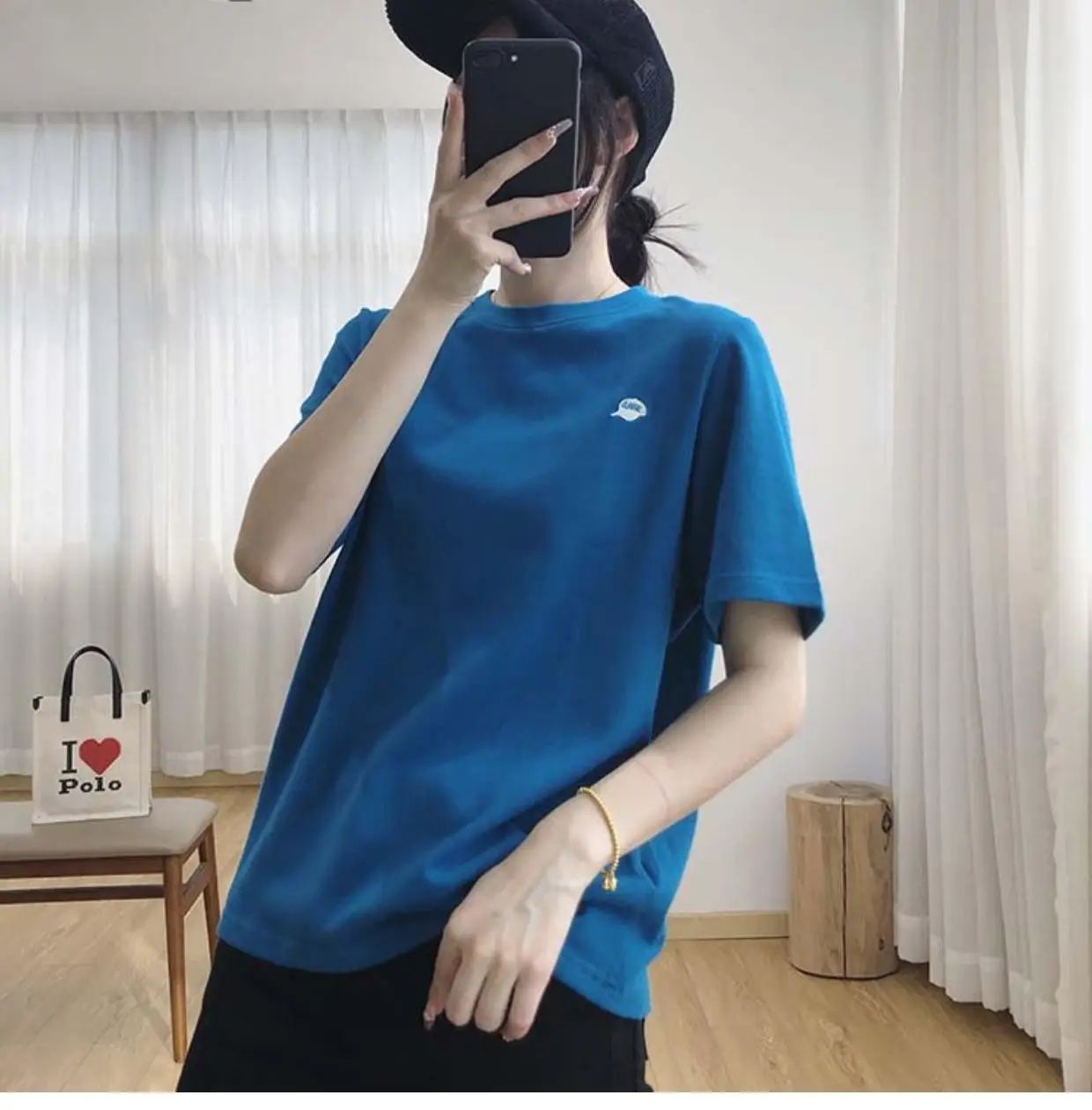 Women Light Grey Short Sleeve T-Shirt Summer 2025 — feature 17