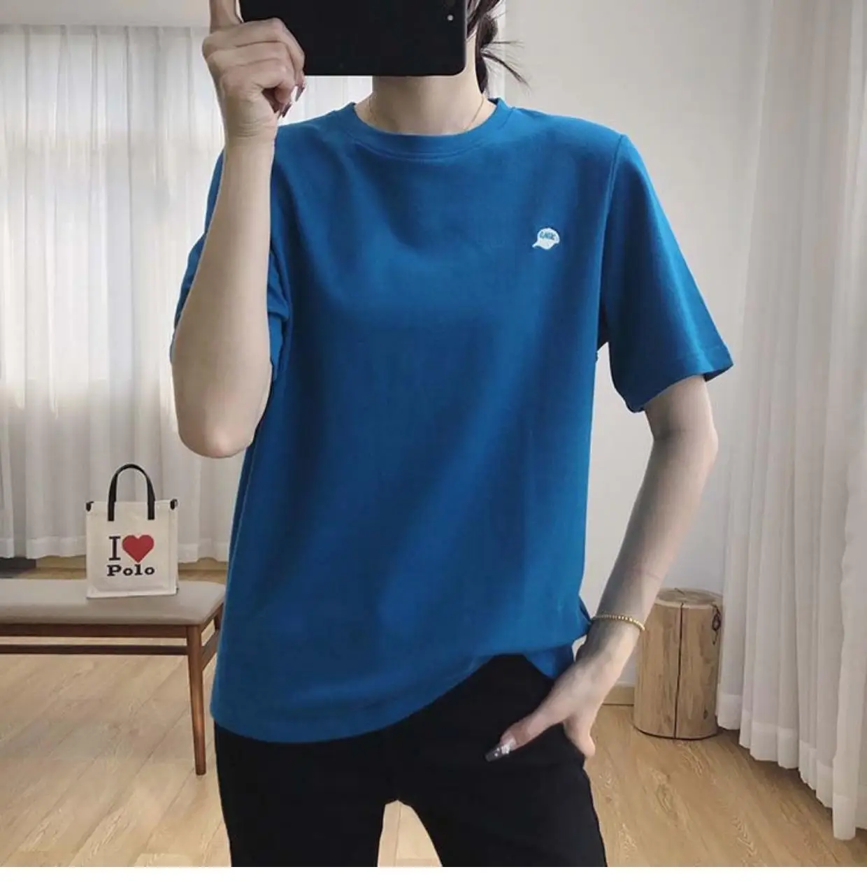 Women Light Grey Short Sleeve T-Shirt Summer 2025 — feature 22