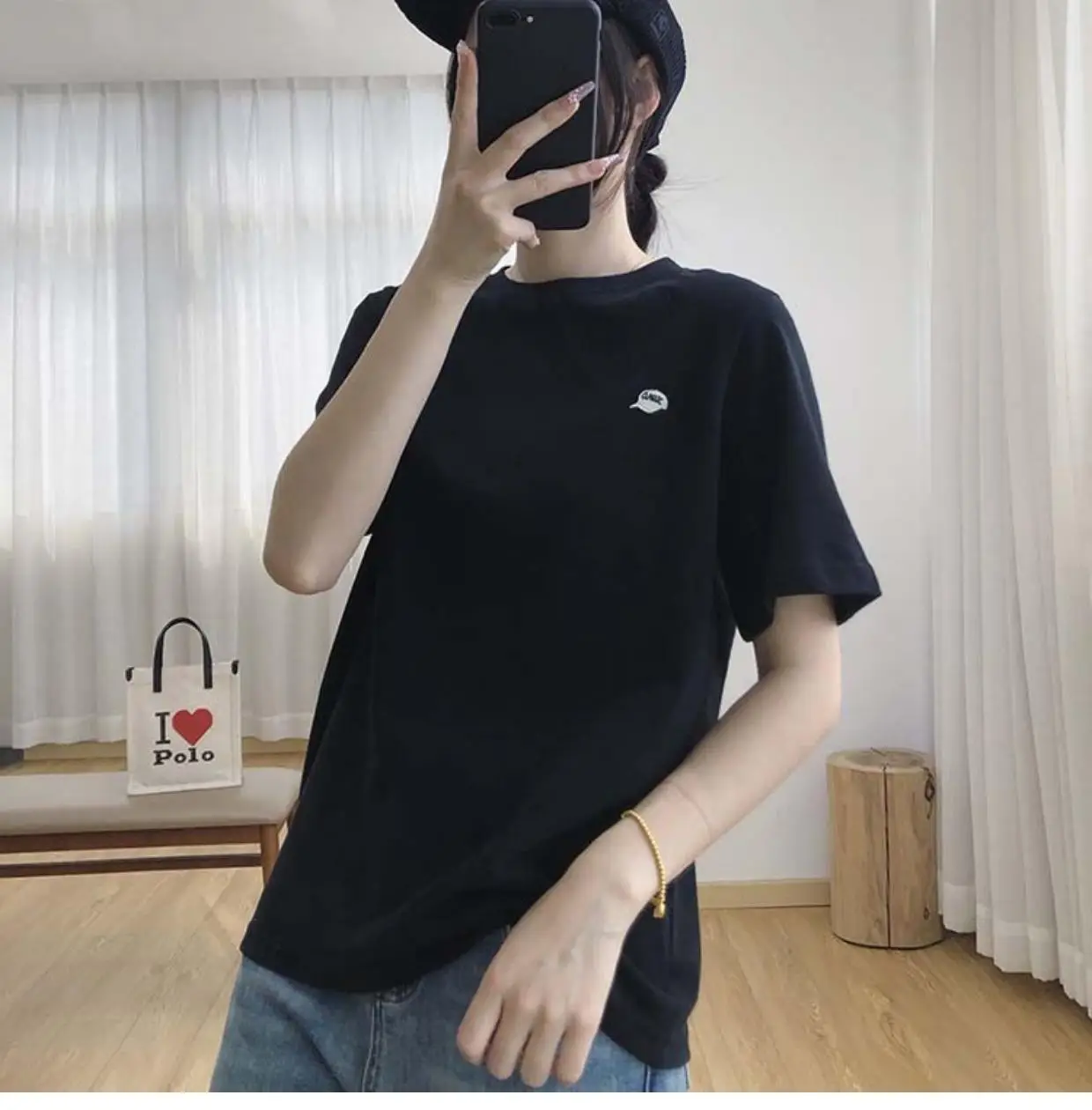 Women Light Grey Short Sleeve T-Shirt Summer 2025 — feature 30