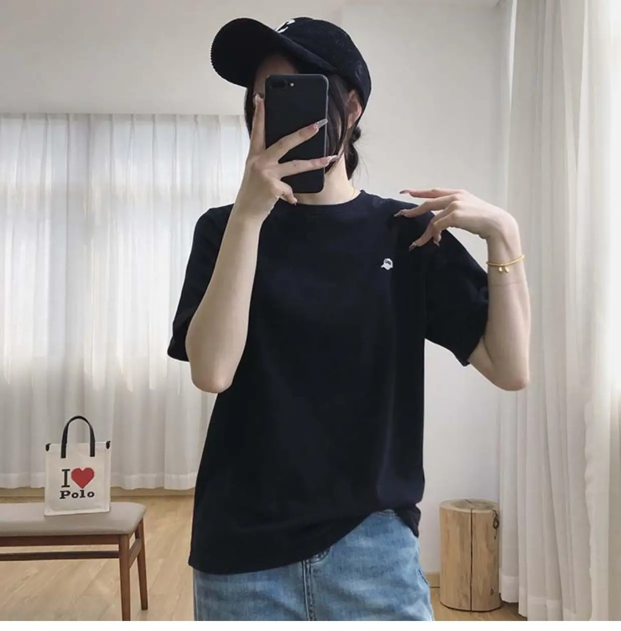 Women Light Grey Short Sleeve T-Shirt Summer 2025 — feature 32