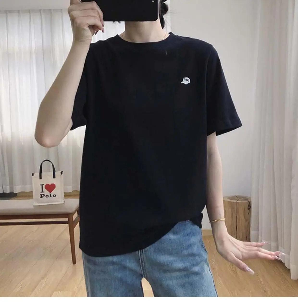 Women Light Grey Short Sleeve T-Shirt Summer 2025 — feature 35