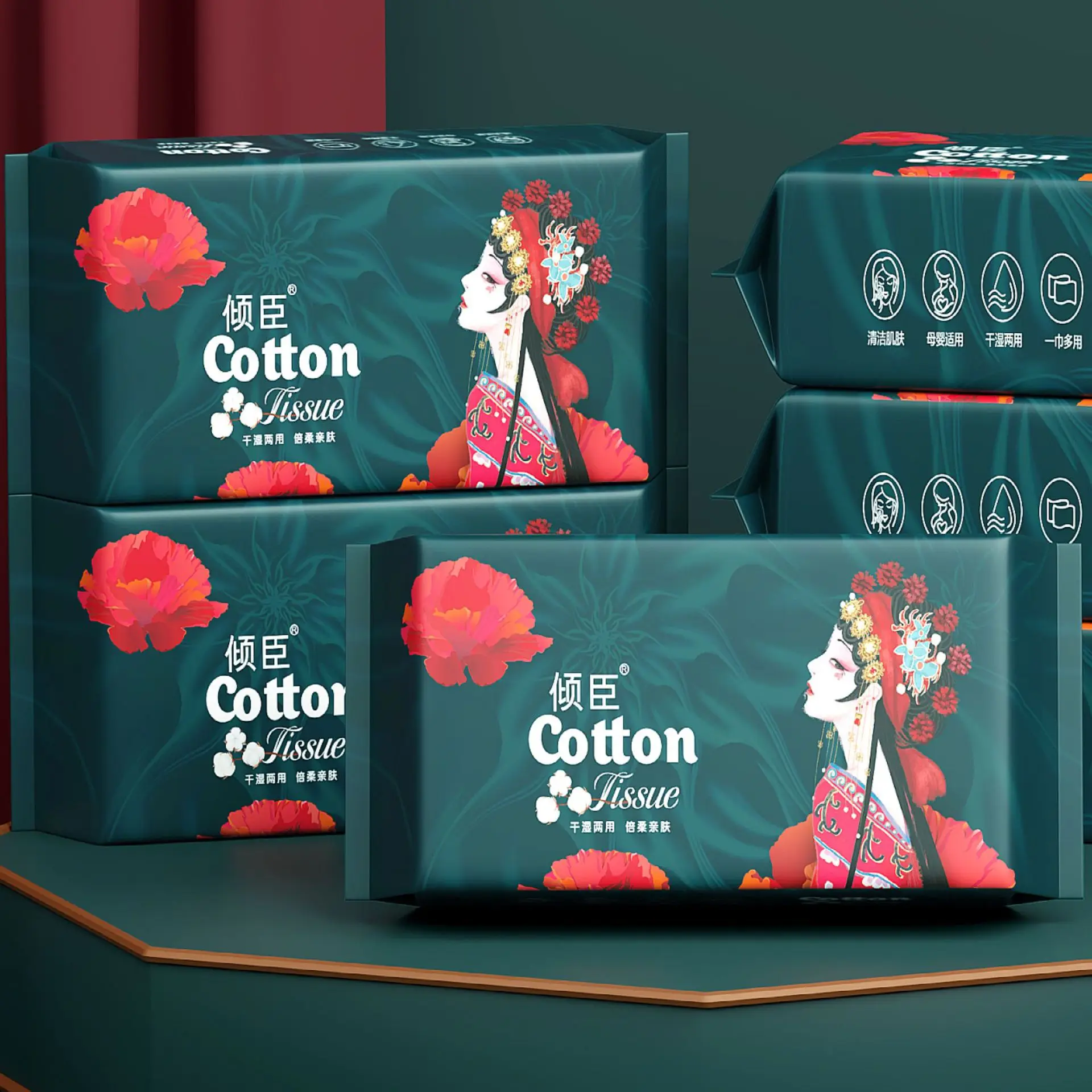 Cotton Face Towel Pearl Pattern Whitening Makeup Remover - Image 20