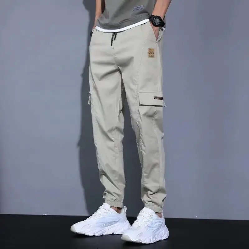 Men's Slim Fit Wool Pants Olive Green Add Wear