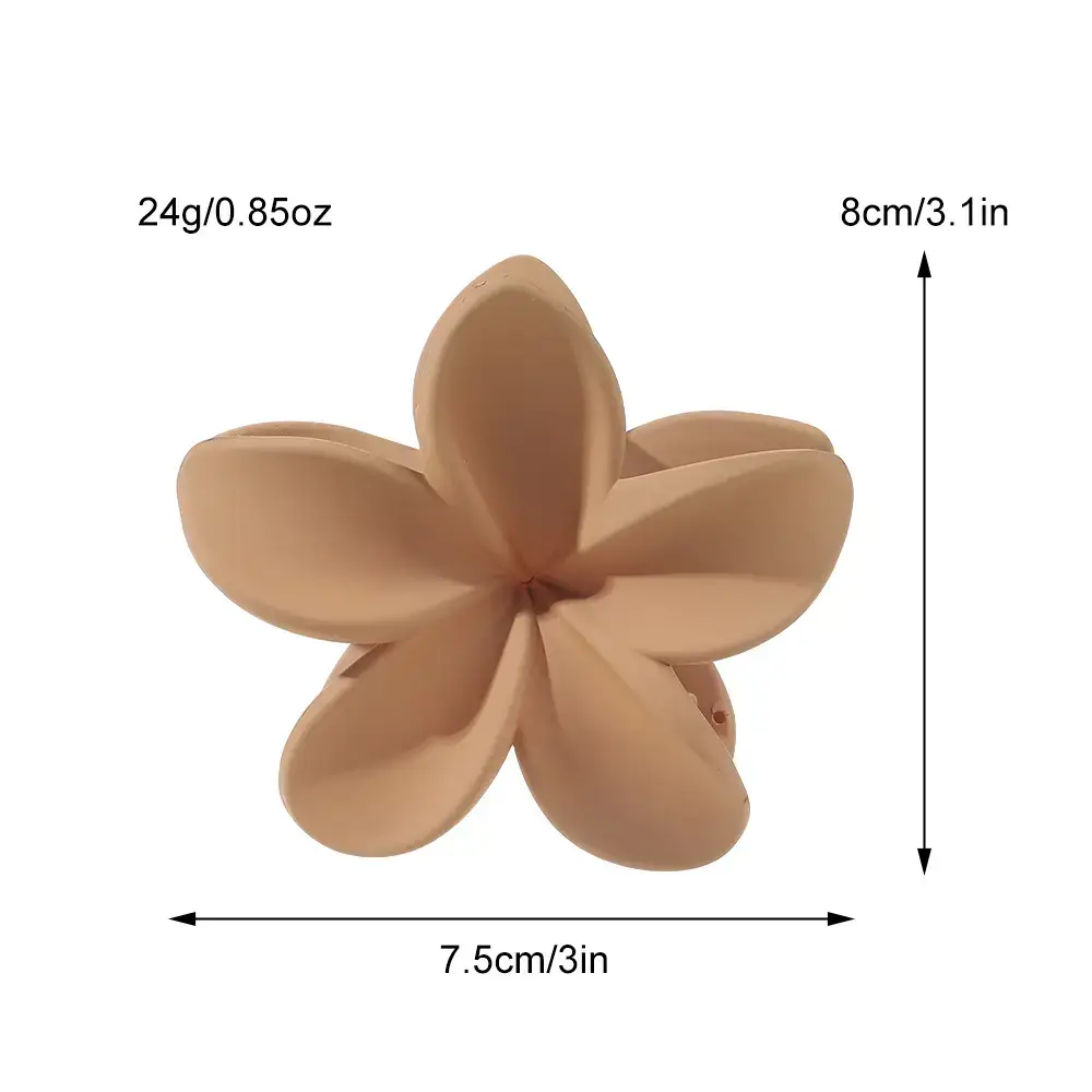 Black Frosted Egg Flower Hair Clip for Women - Image 22