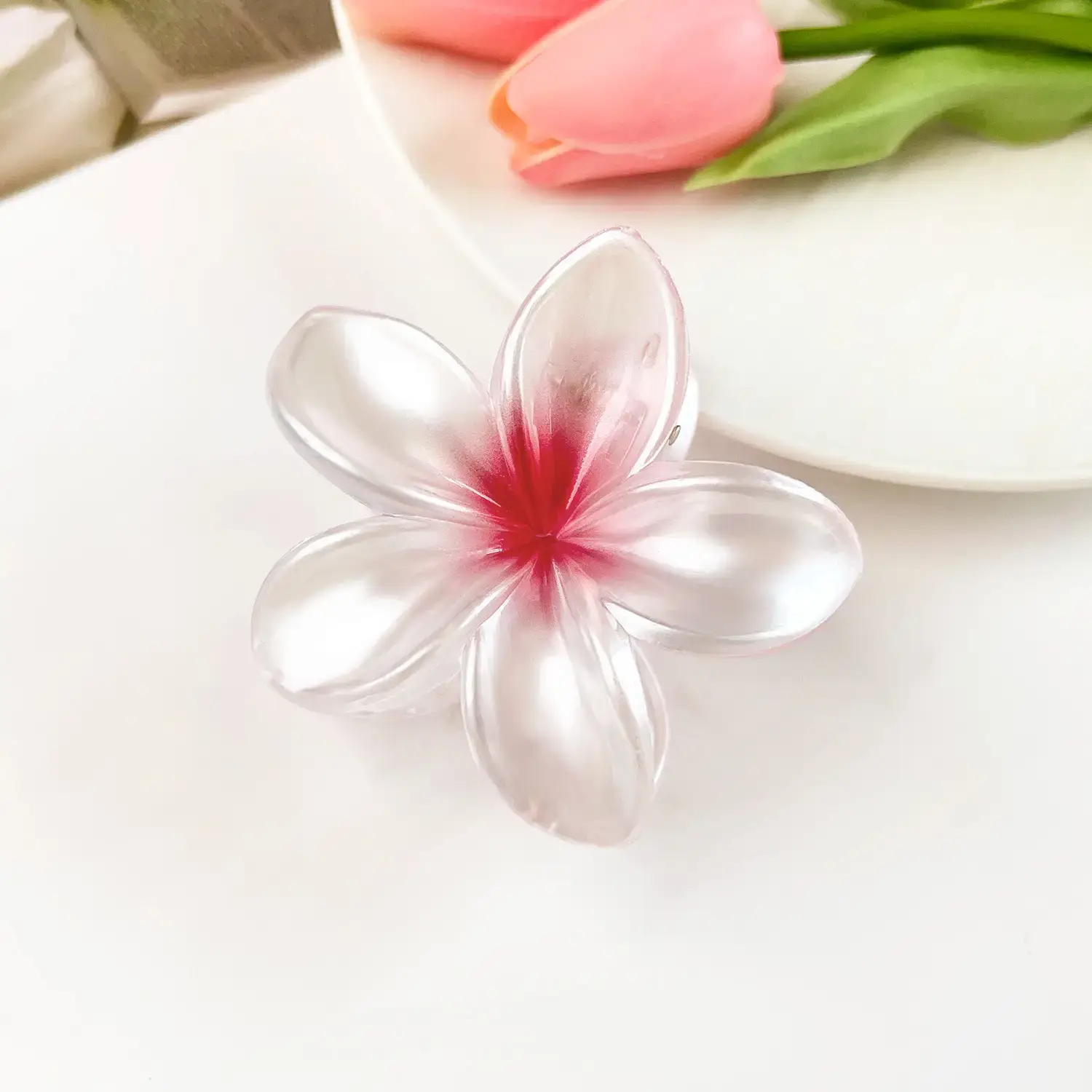 Black Frosted Egg Flower Hair Clip for Women - Image 13