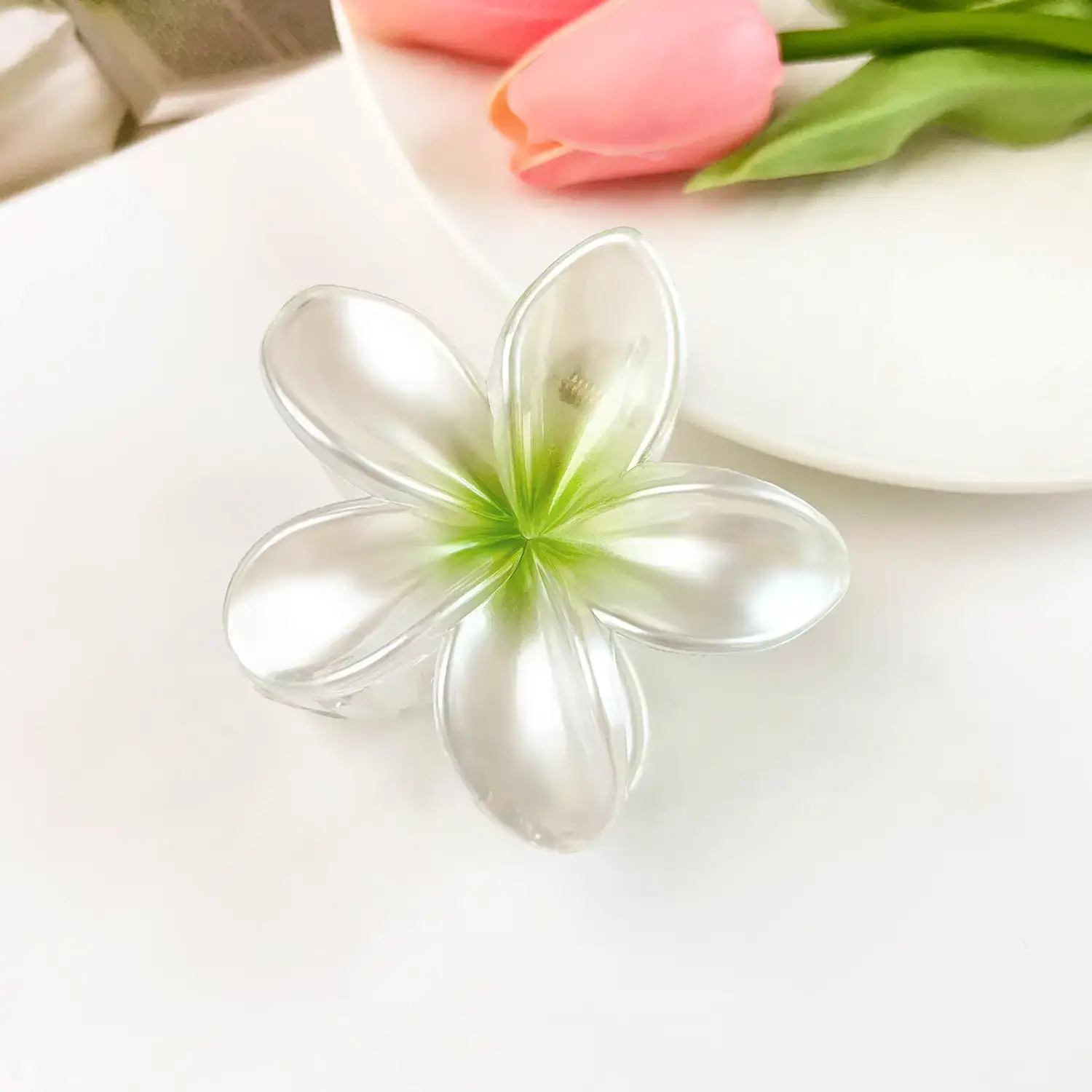 Black Frosted Egg Flower Hair Clip for Women - Image 14