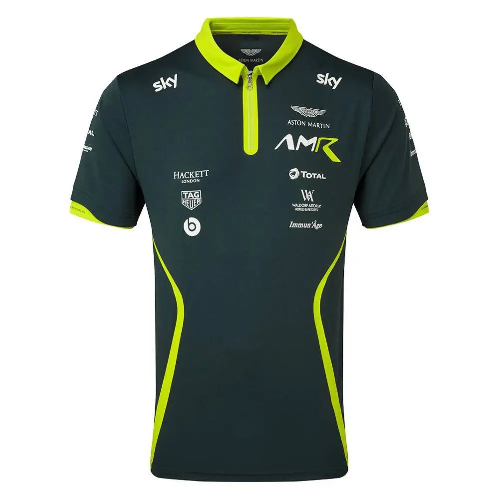Team Aston F1 Martin racing suit off-road Hackett short-sleeved polo shirt T-shirt men's and women's club uniform
