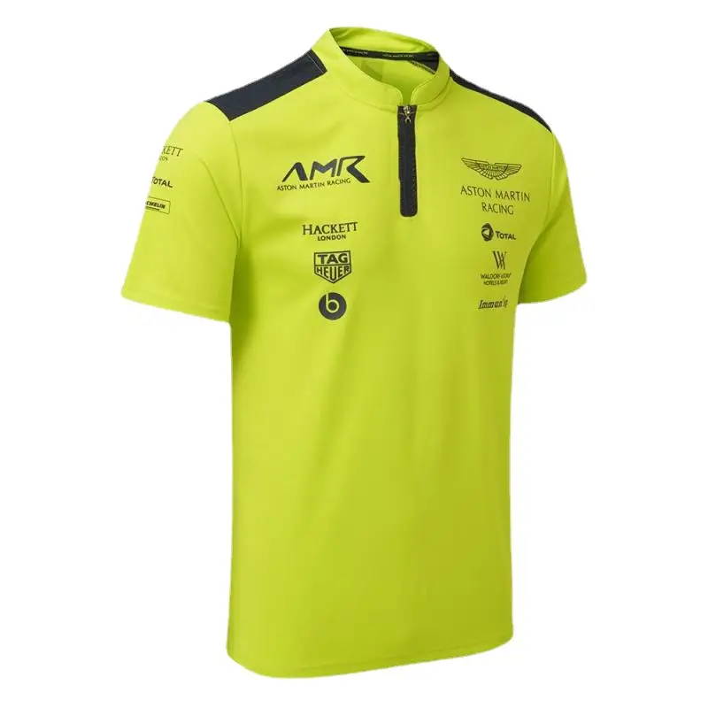 Team Aston F1 Martin racing suit off-road Hackett short-sleeved polo shirt T-shirt men's and women's club uniform