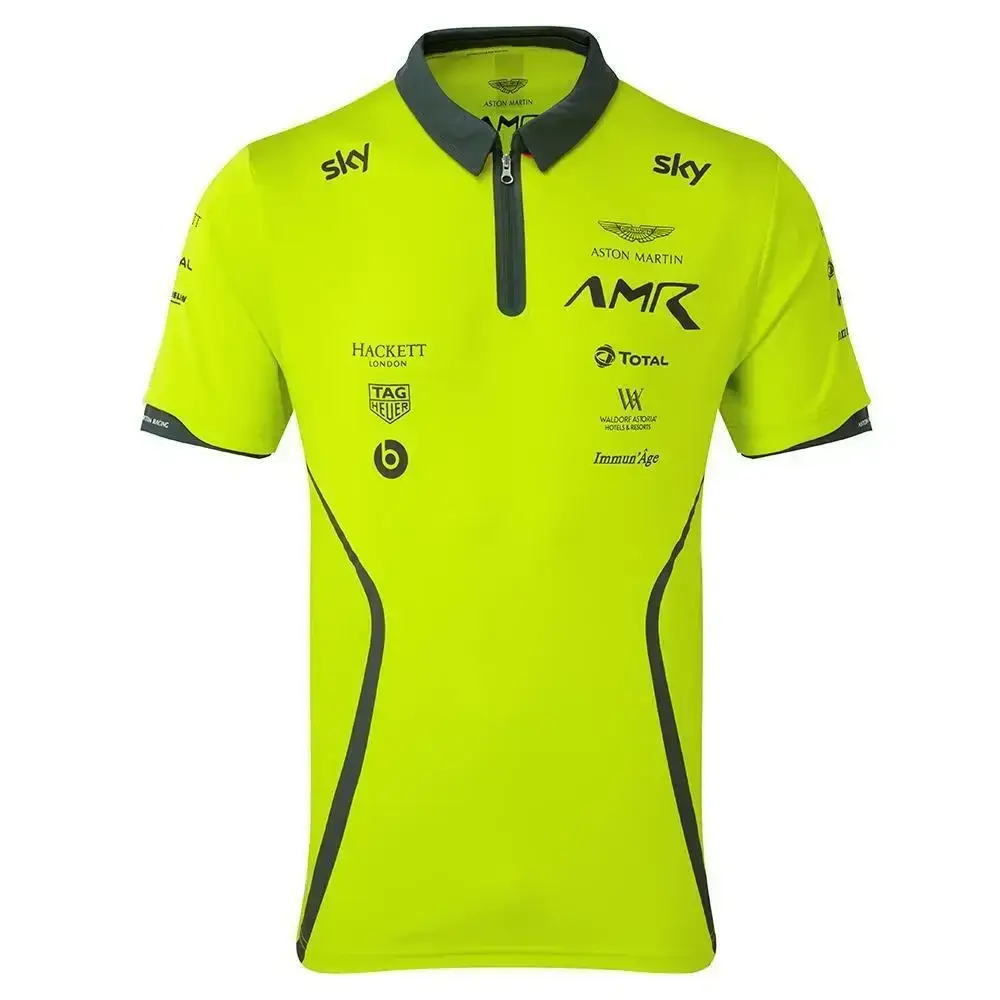 Team Aston F1 Martin racing suit off-road Hackett short-sleeved polo shirt T-shirt men's and women's club uniform