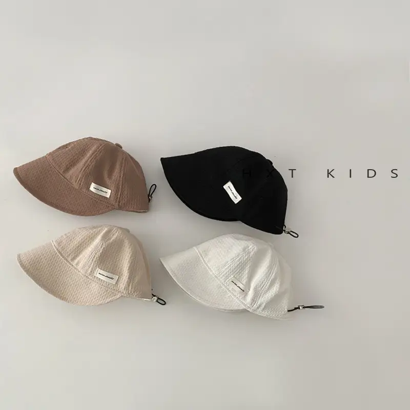 Children's White Sun Hat with Big Brim
