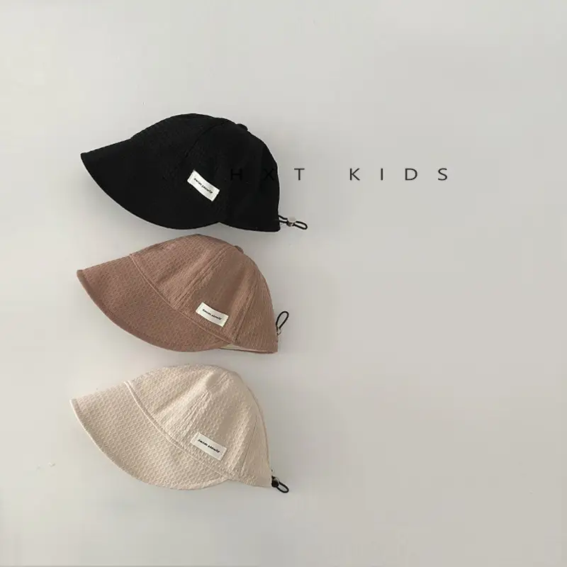 Children's White Sun Hat with Big Brim - Image 9