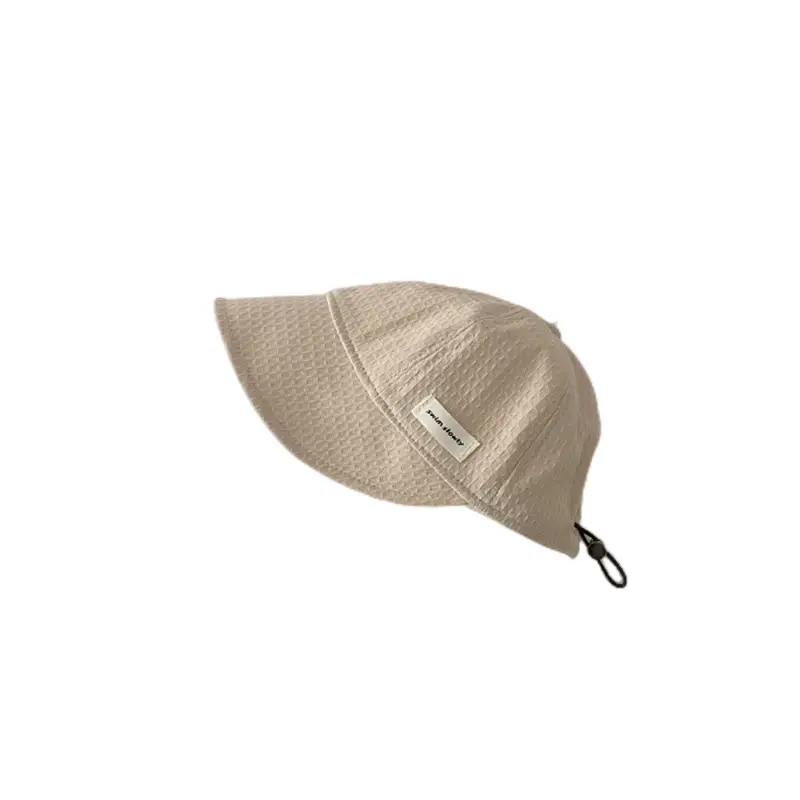 Children's White Sun Hat with Big Brim - Image 12