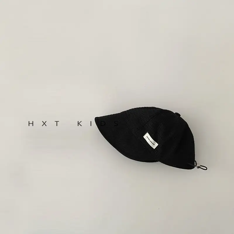 Children's White Sun Hat with Big Brim - Image 3