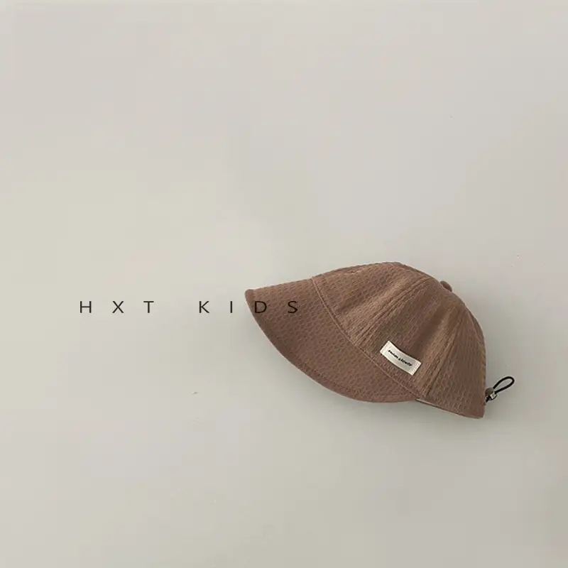 Children's White Sun Hat with Big Brim - Image 4